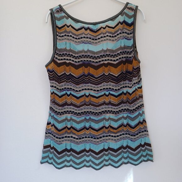 Missoni‎ Set Skirt and Top Classic Multi Stripe Womens US 10 - Picture 15 of 16